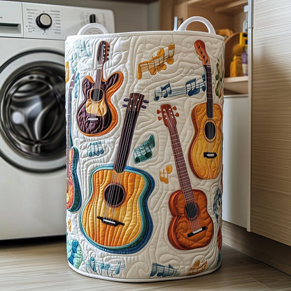 Guitar Band Quilted Laundry Basket GFTOXM457