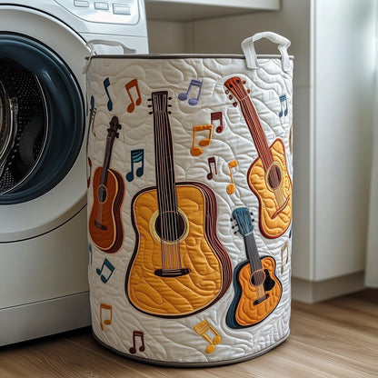 Guitar La La Quilted Laundry Basket GFTOXM458