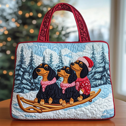 Dachshund Quilted Tote Bag GFTOXM465