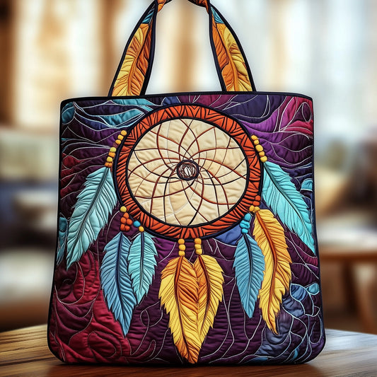 Native Dreamcatcher Quilted Tote Bag GFTOXM466