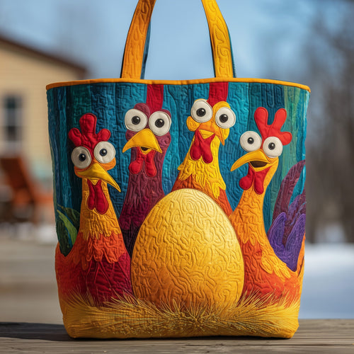 Not my chicken egg Quilted Tote Bag GFTOXM46