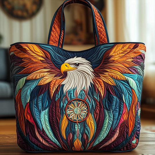 Native American Eagle Quilted Tote Bag GFTOXM473
