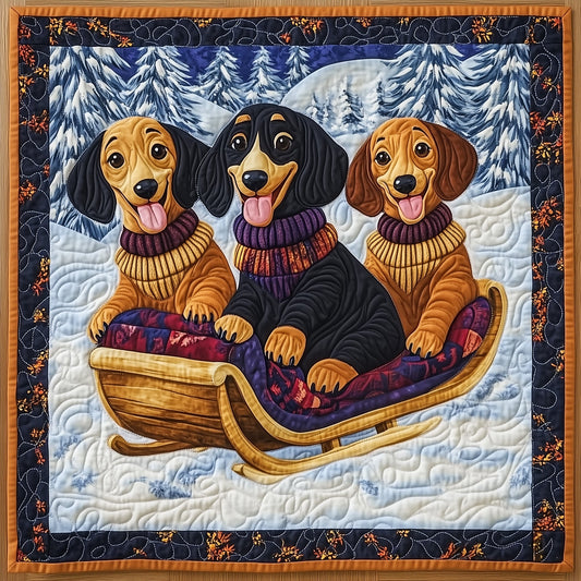 Dachshund Quilted Table Topper GFTOXM492