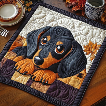 Dachshund Quilted Table Topper GFTOXM493