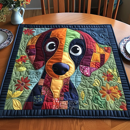 Dachshund Quilted Table Topper GFTOXM497