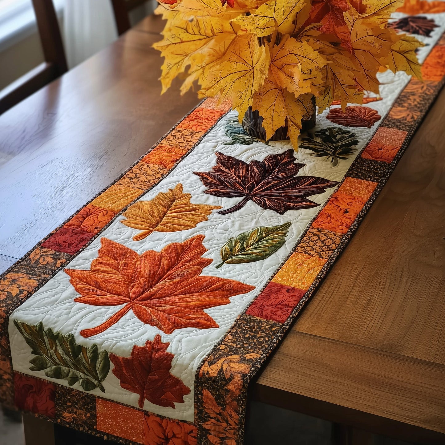 Maple Autumn Quilted Table Runner GFTOXM49