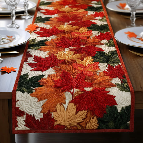 Autumn Train Quilted Table Runner GFTOXM54