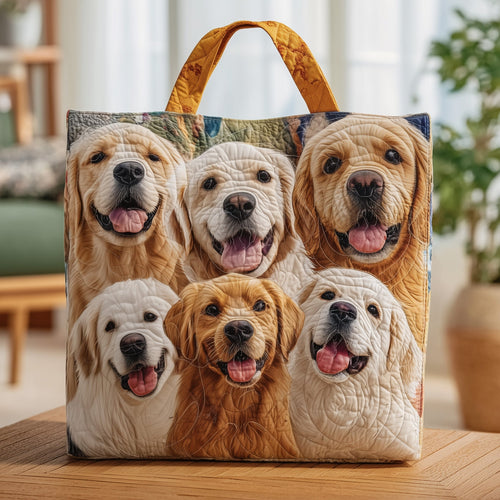 Golden Retriever Buddies Quilted Tote Bag GFTOXM74