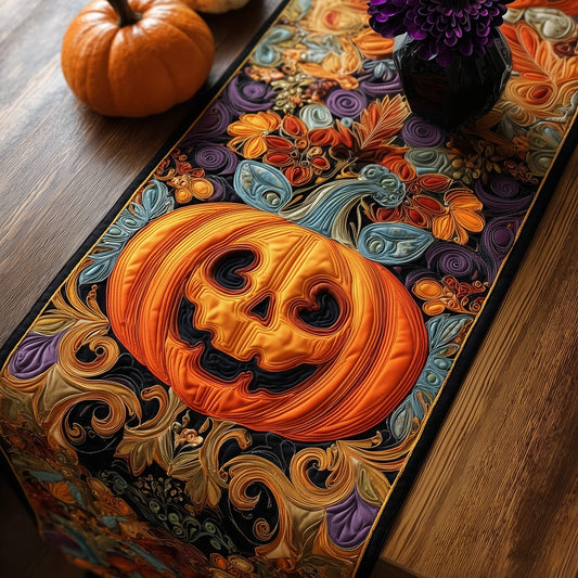Pumpkin Halloween Quilted Table Runner GFTOXM79