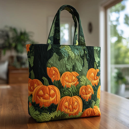 Pumpkin Forest Quilted Tote Bag GFTOXM81