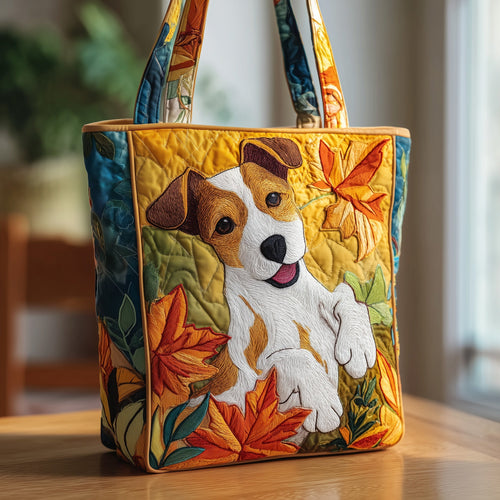 Autumn Jack Russell Quilted Tote Bag GFTOXM97