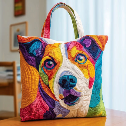 Vibrant Jack Russell Quilted Tote Bag GFTOXM99