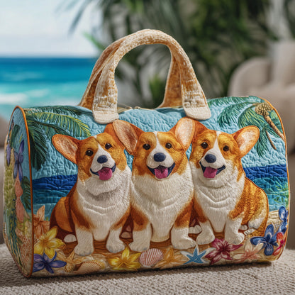 Adorable Corgi Quilted Duffle Bag GFTOYC04