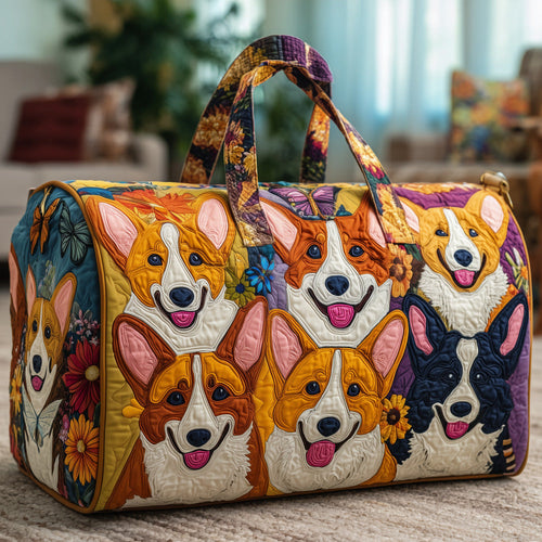 Adorable Corgi Quilted Duffle Bag GFTOYC05