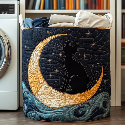 Moon Cat Quilted Laundry Basket GFTOYC1012
