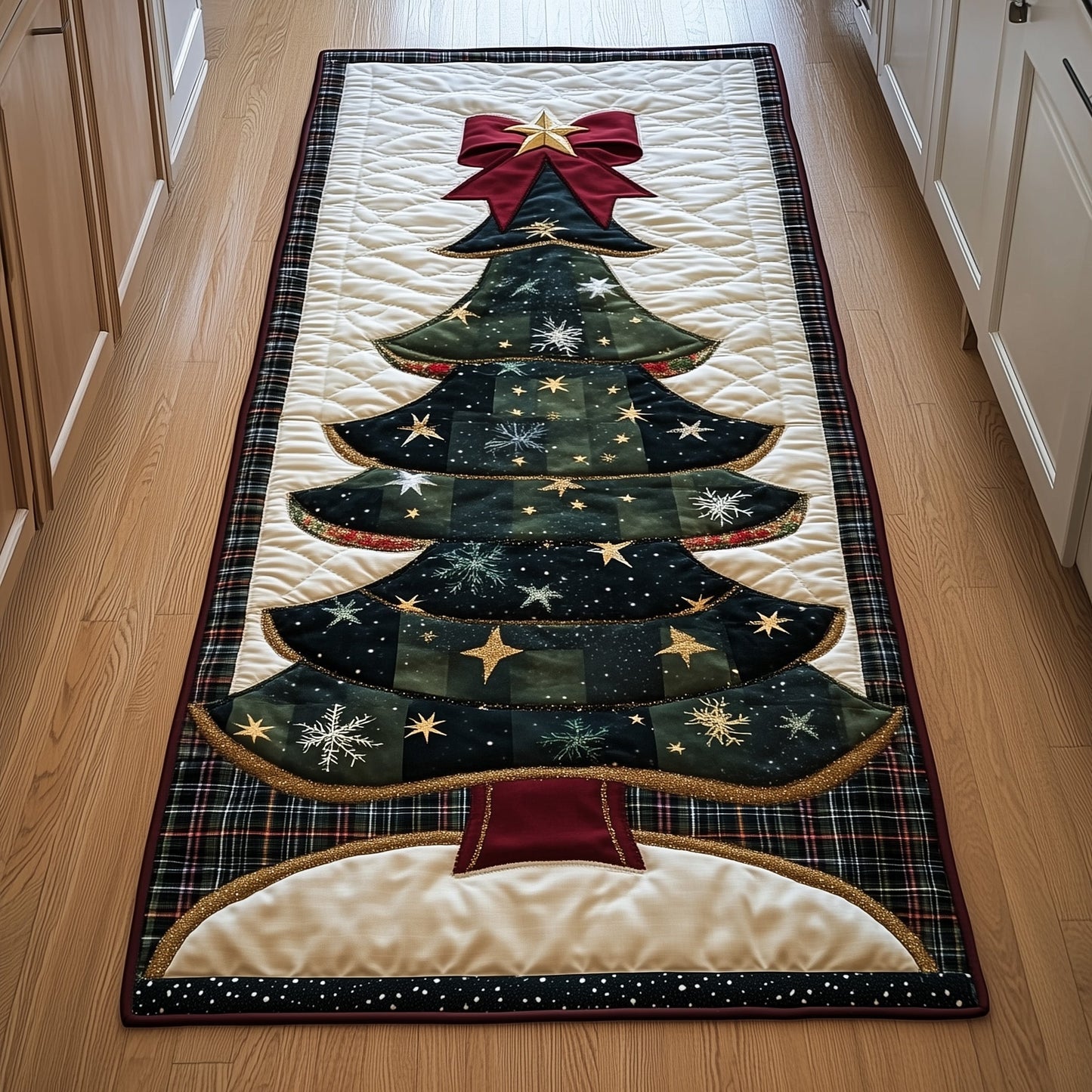 Starry Christmas Tree Runner Rug GFTOYC1016
