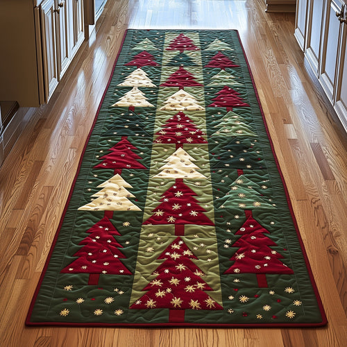 Starry Christmas Tree Runner Rug GFTOYC1018