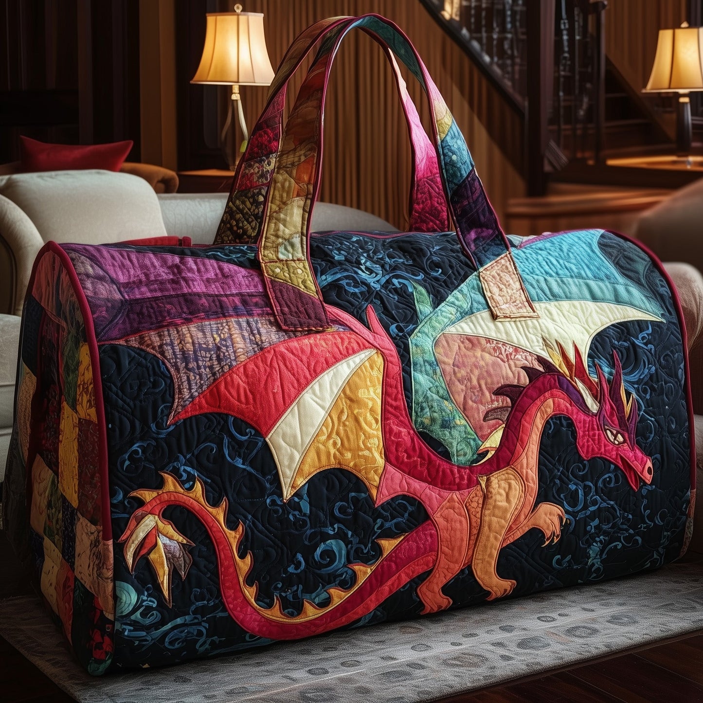 Mystic Dragon Quilted Duffle Bag GFTOYC101