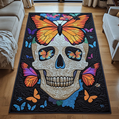 Butterfly Skull Dreams Area Rug GFTOYC1021