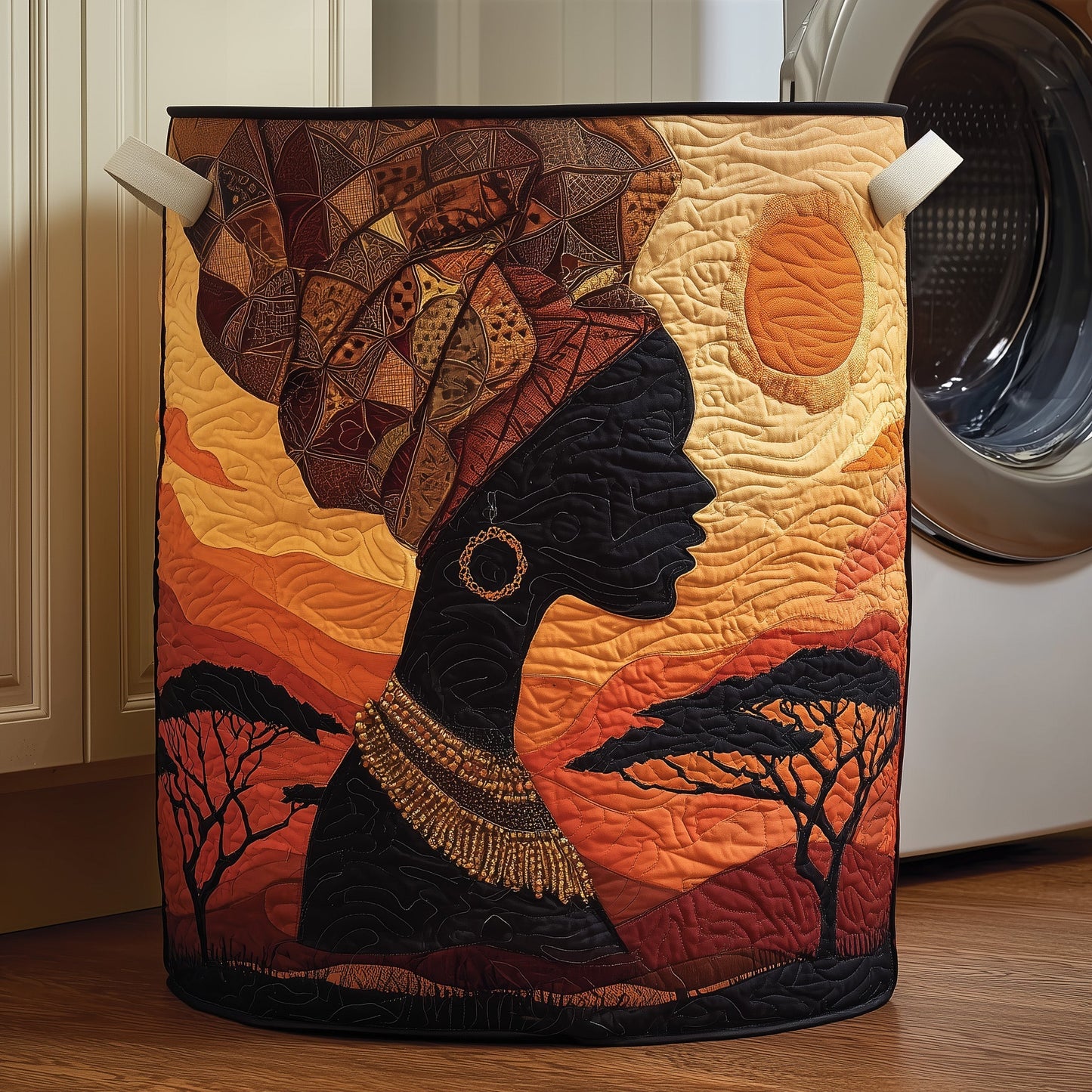 Sunlit Majesty Quilted Laundry Basket GFTOYC1036