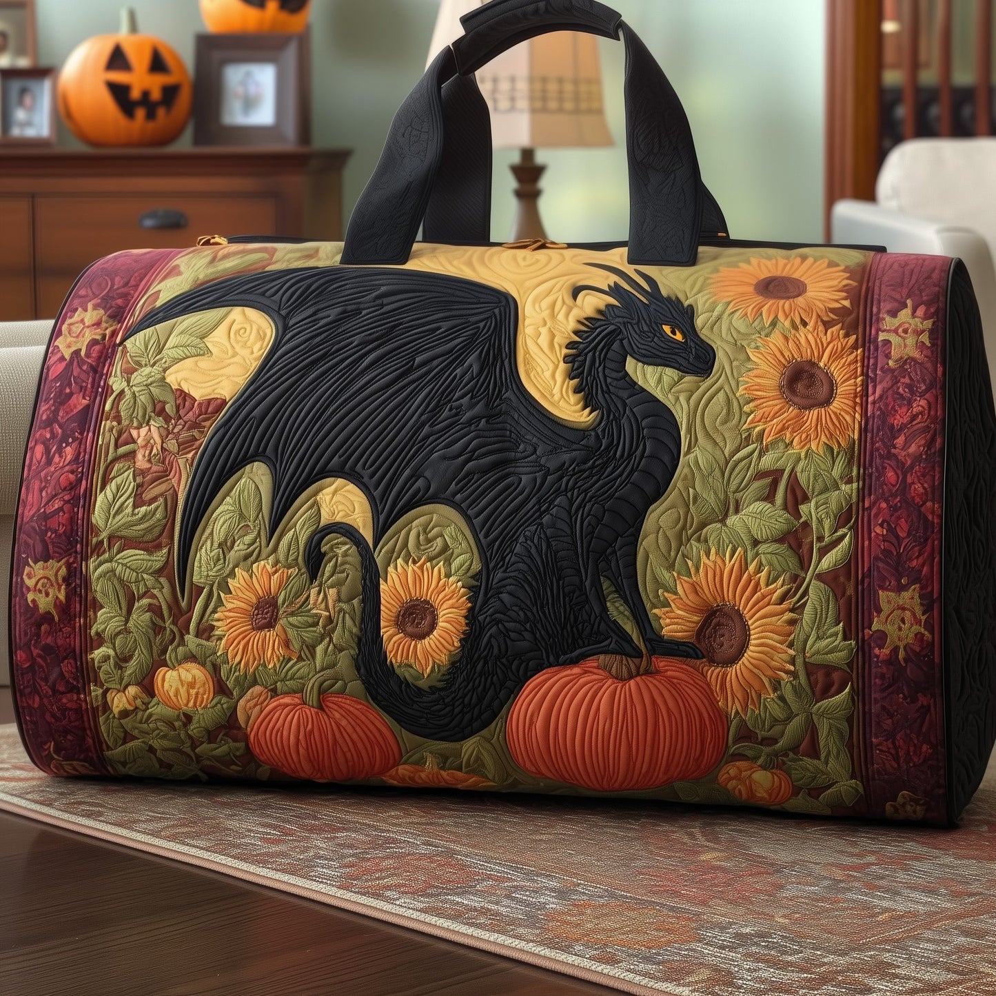 Autumn Dragon Quilted Duffle Bag GFTOYC105