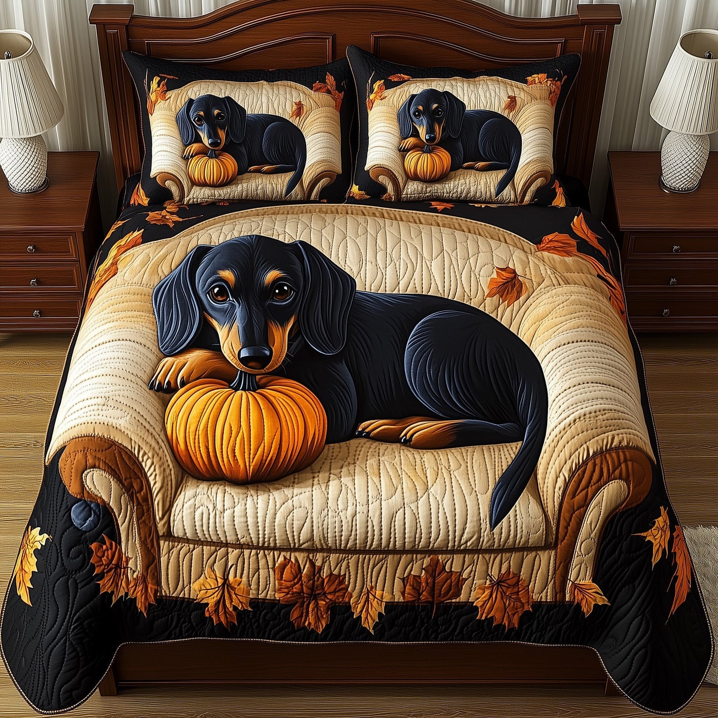 Sausage Dachshund Duvet Cover Set GFTOYC1086