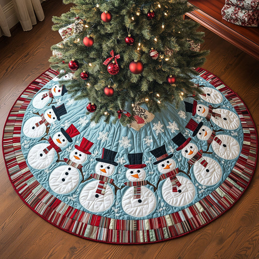 Snowy Spirit Quilted Tree Skirt GFTOYC1104