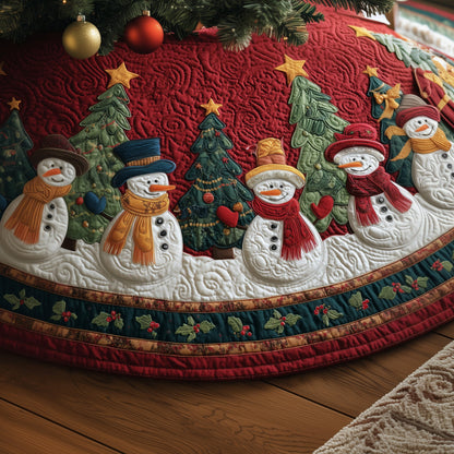 Snowy Spirit Quilted Tree Skirt GFTOYC1106