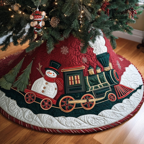 Snowy Spirit Quilted Tree Skirt GFTOYC1107