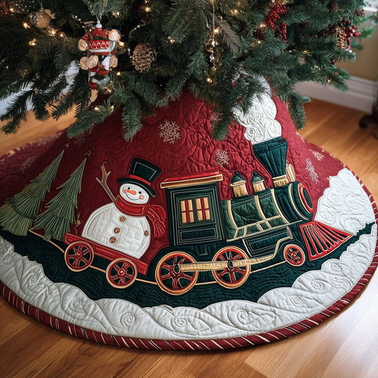 Snowy Spirit Quilted Tree Skirt GFTOYC1107