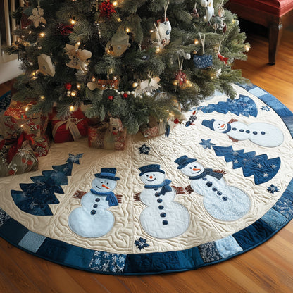 Snowy Spirit Quilted Tree Skirt GFTOYC1108