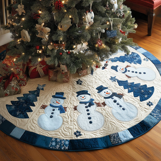 Snowy Spirit Quilted Tree Skirt GFTOYC1108