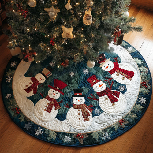 Snowy Spirit Quilted Tree Skirt GFTOYC1109