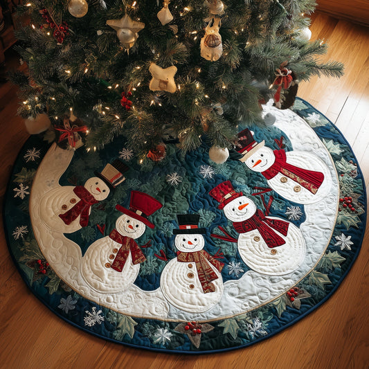 Snowy Spirit Quilted Tree Skirt GFTOYC1109