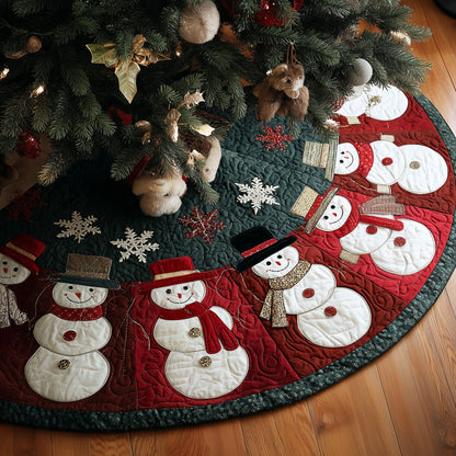 Snowy Spirit Quilted Tree Skirt GFTOYC1110