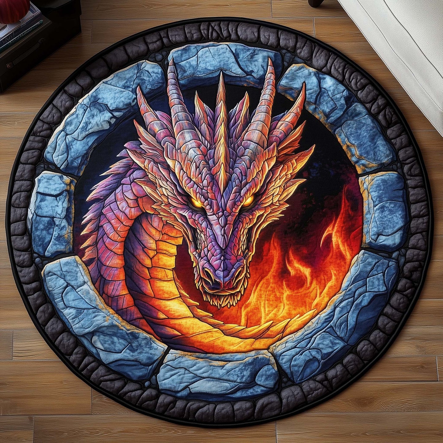 Mystic Dragon Quilted Round Mat GFTOYC1125