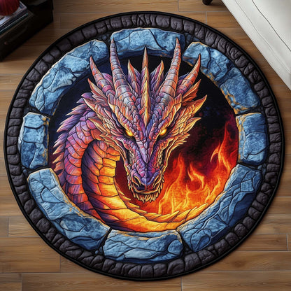 Mystic Dragon Quilted Round Mat GFTOYC1125