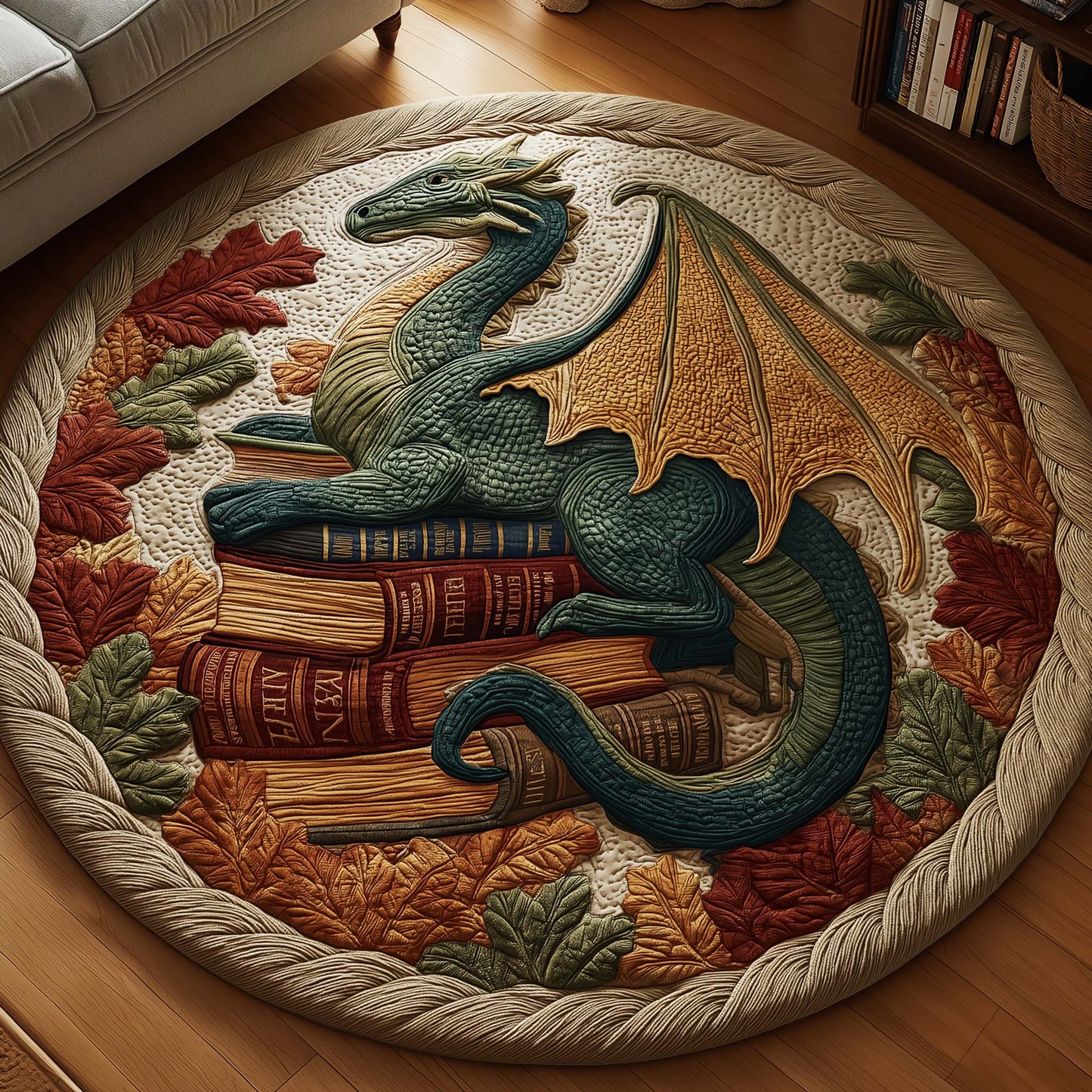 Mystic Dragon Quilted Round Mat GFTOYC1127