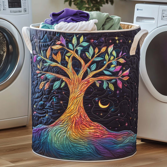 Ancient Celtic Tree of Life Quilted Laundry Basket GFTOYC1136