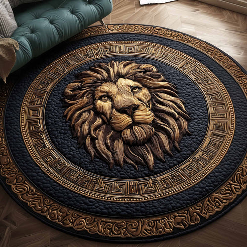 Majestic Lion Quilted Round Mat GFTOYC1142
