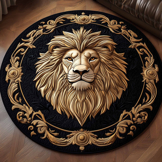Majestic Lion Quilted Round Mat GFTOYC1143