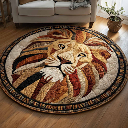 Majestic Lion Quilted Round Mat GFTOYC1146