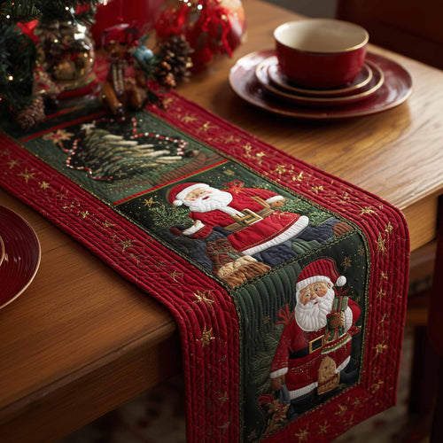 Merry Claus Quilted Table Runner GFTOYC1163