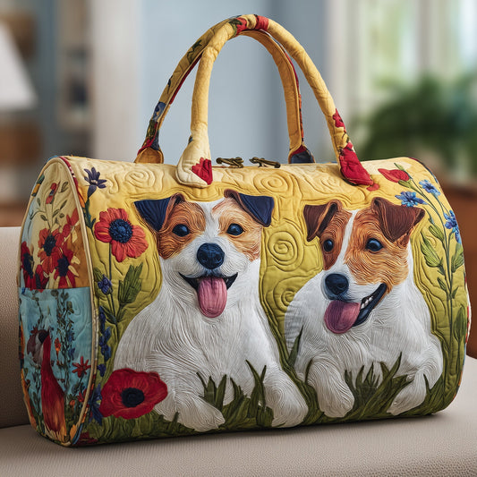 Adorable Jack Russell Quilted Duffle Bag GFTOYC116