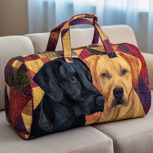 Labrador Couple Quilted Duffle Bag GFTOYC117
