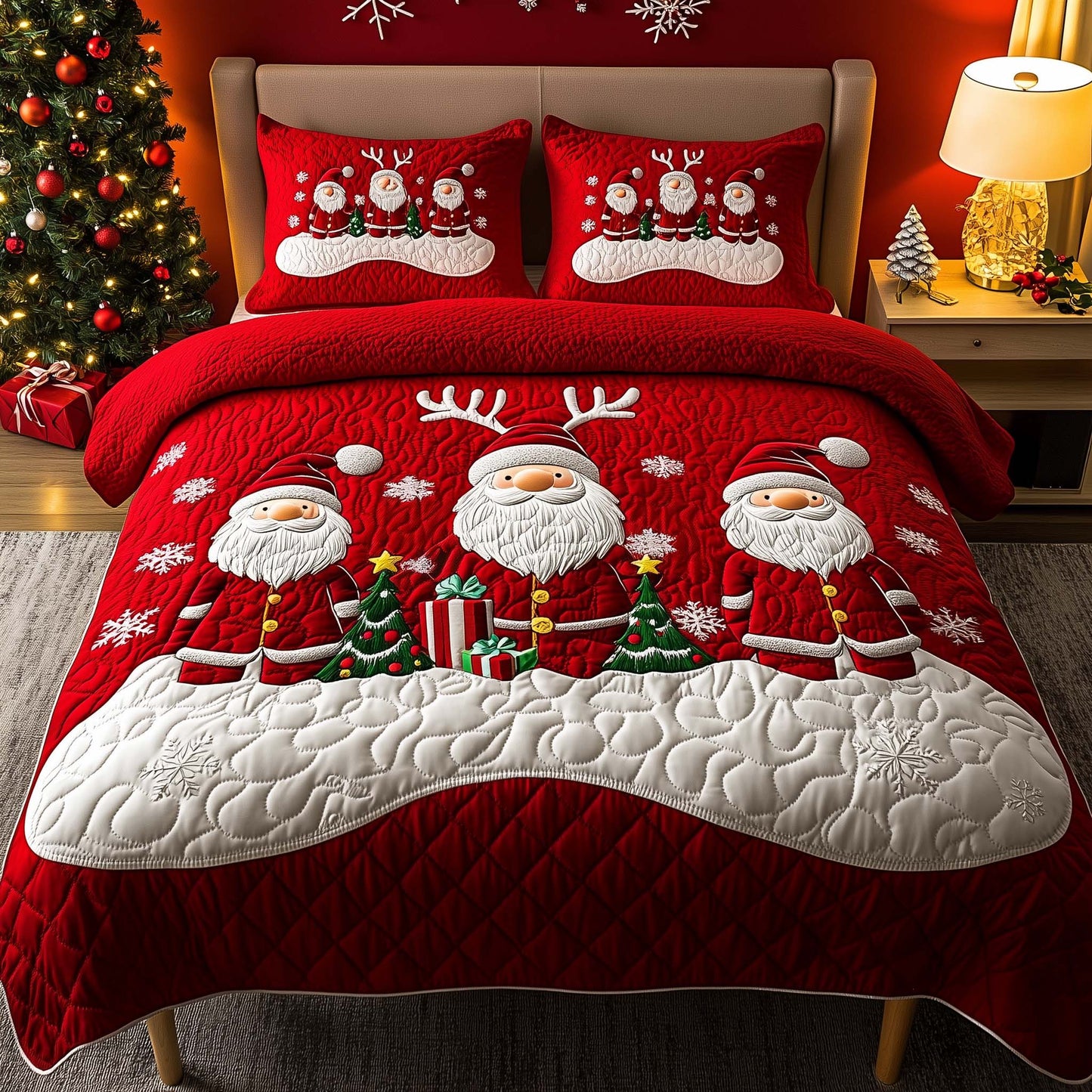 Santa Gnome Duvet Cover Set GFTOYC1211