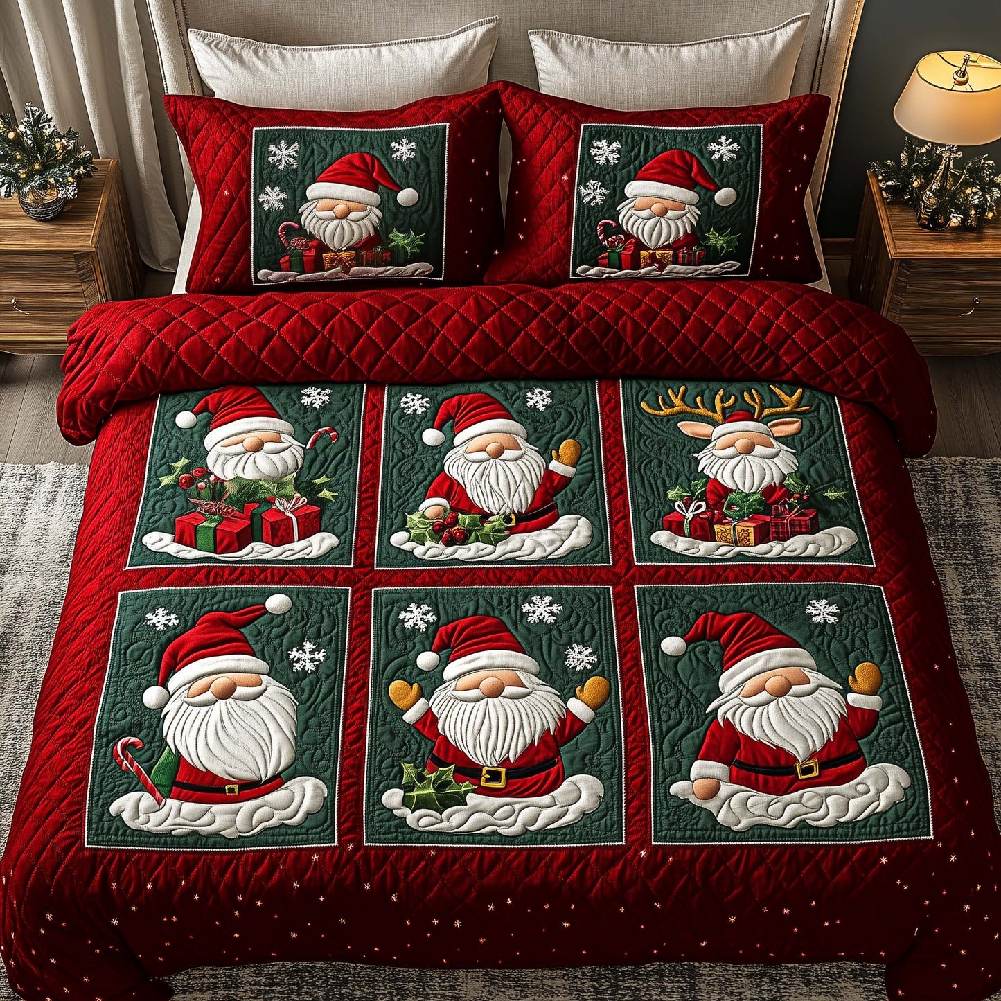 Santa Gnome Duvet Cover Set GFTOYC1212