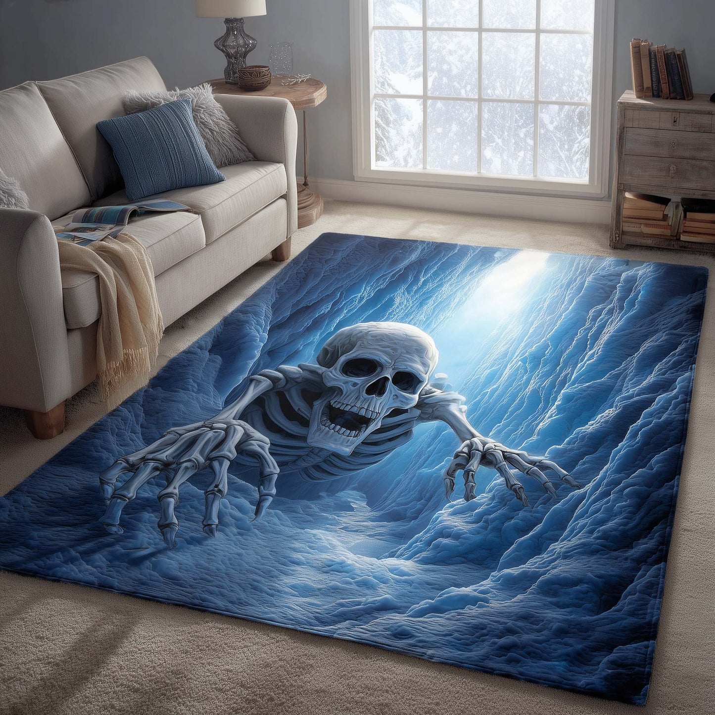 Frosted Skeleton Area Rug GFTOYC1222