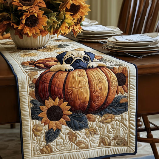 Cozy Pugs Quilted Table Runner GFTOYC1238