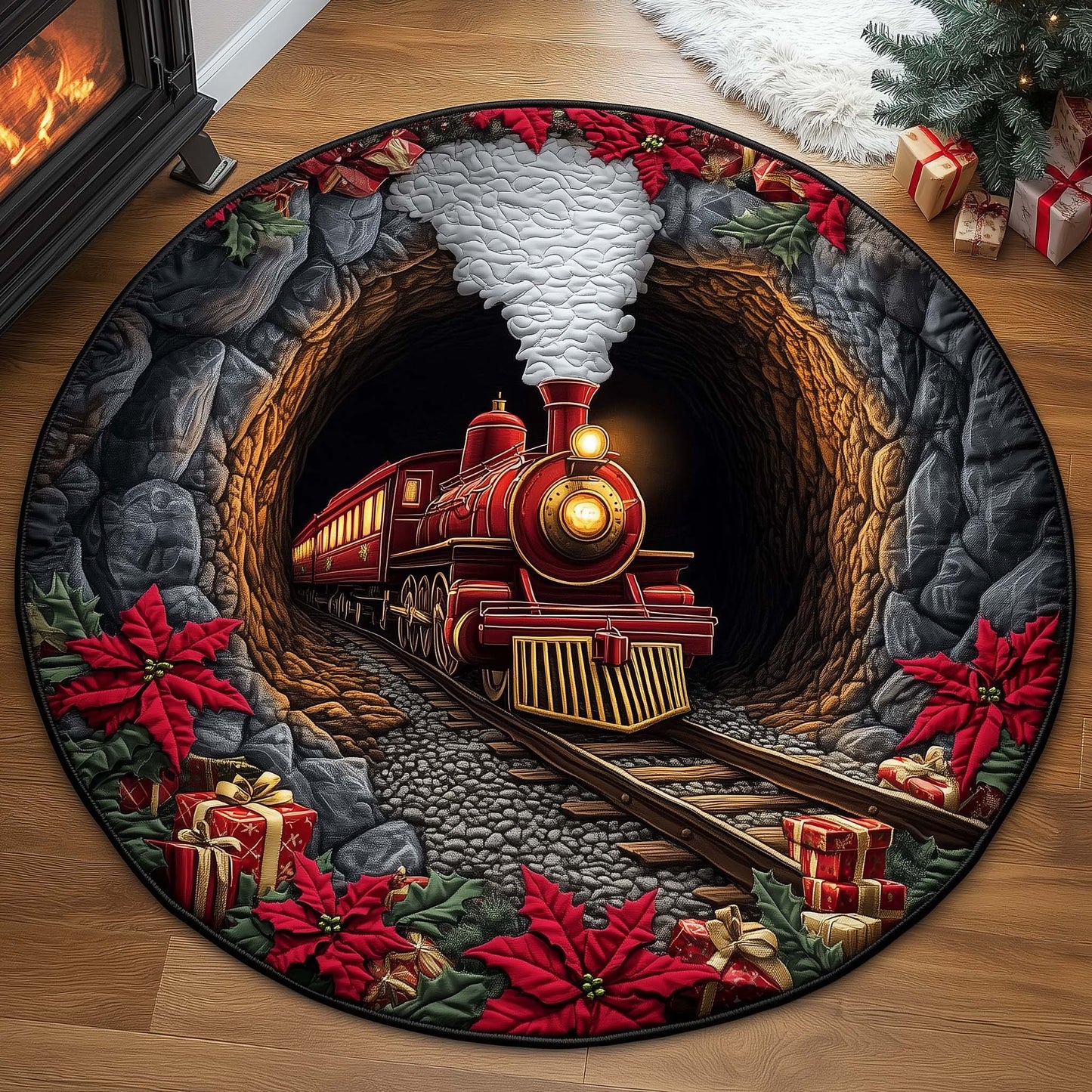 Tunnel Express Quilted Round Mat GFTOYC1256